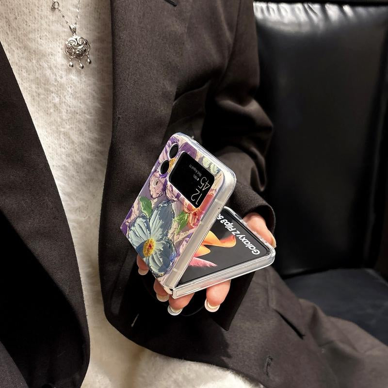 Flowers Fashion Phone Case for S25 Ultra/S24/S23/S22 Plus,For Z Flip 7/6/5/4/3 Z Fold 7/6/5/4/3,For Iphone 16 Pro Max/15/14 Pro plus Phone Case Fall Resistant Phone Case-Hlk15