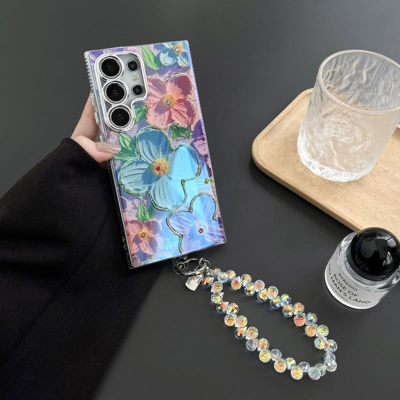 Flowers Fashion Phone Case for S25 Ultra/S24/S23/S22 Plus,For Z Flip 7/6/5/4/3 Z Fold 7/6/5/4/3,For Iphone 16 Pro Max/15/14 Pro plus Phone Case Fall Resistant Phone Case-Hlk15