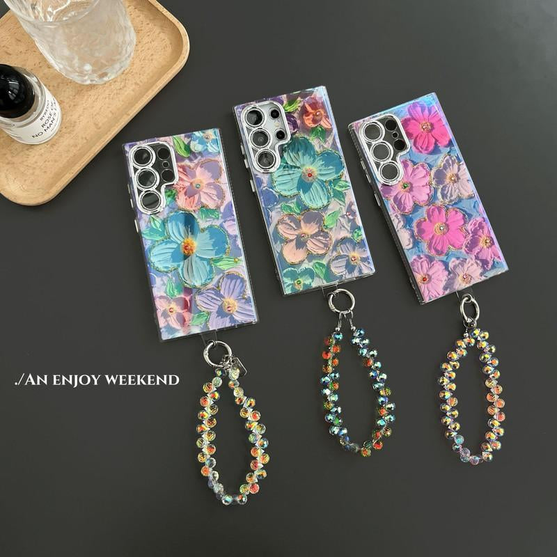 Flowers Fashion Phone Case for S25 Ultra/S24/S23/S22 Plus,For Z Flip 7/6/5/4/3 Z Fold 7/6/5/4/3,For Iphone 16 Pro Max/15/14 Pro plus Phone Case Fall Resistant Phone Case-Hlk15