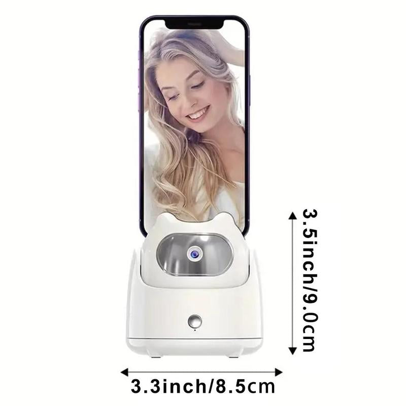 360 Degree Auto Tracking Phone Holder, Portable Smart Selfie Stick Gimbal, Auto Face Tracking Tripod, Phone Video Vlog Live Streaming Tool