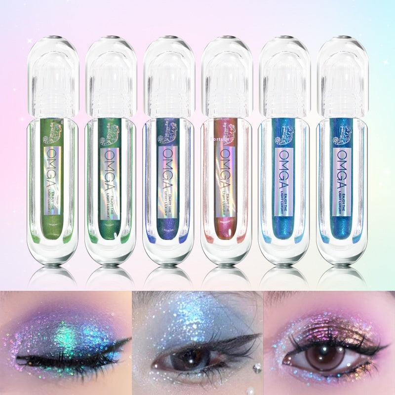 Multicolor Thin and Glittering Highlight Eyeshadow