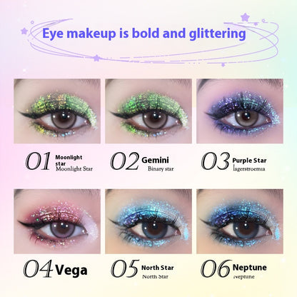 Multicolor Thin and Glittering Highlight Eyeshadow