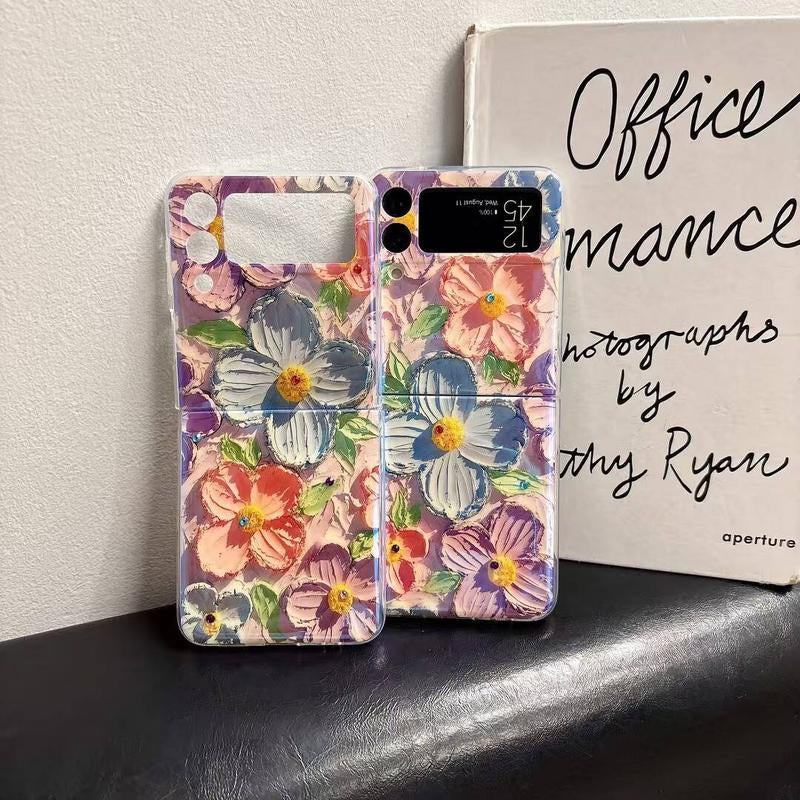 Flowers Fashion Phone Case for S25 Ultra/S24/S23/S22 Plus,For Z Flip 7/6/5/4/3 Z Fold 7/6/5/4/3,For Iphone 16 Pro Max/15/14 Pro plus Phone Case Fall Resistant Phone Case-Hlk15