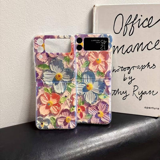 Flowers Fashion Phone Case for S25 Ultra/S24/S23/S22 Plus,For Z Flip 7/6/5/4/3 Z Fold 7/6/5/4/3,For Iphone 16 Pro Max/15/14 Pro plus Phone Case Fall Resistant Phone Case-Hlk15