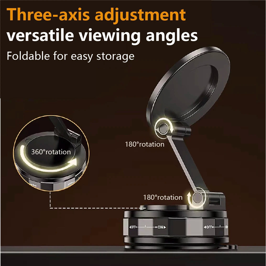 360° Rotatable Magnetic Phone Holder That Won'T Fall Off, Bumpy Road Proof Car Mount, Universal Magnetic for Multiple Scenarios