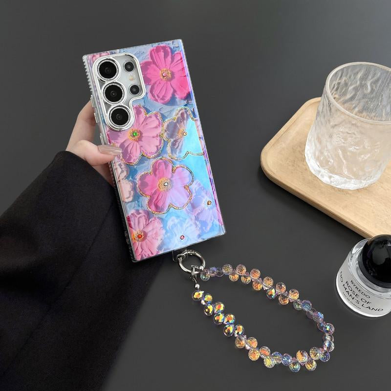 Flowers Fashion Phone Case for S25 Ultra/S24/S23/S22 Plus,For Z Flip 7/6/5/4/3 Z Fold 7/6/5/4/3,For Iphone 16 Pro Max/15/14 Pro plus Phone Case Fall Resistant Phone Case-Hlk15